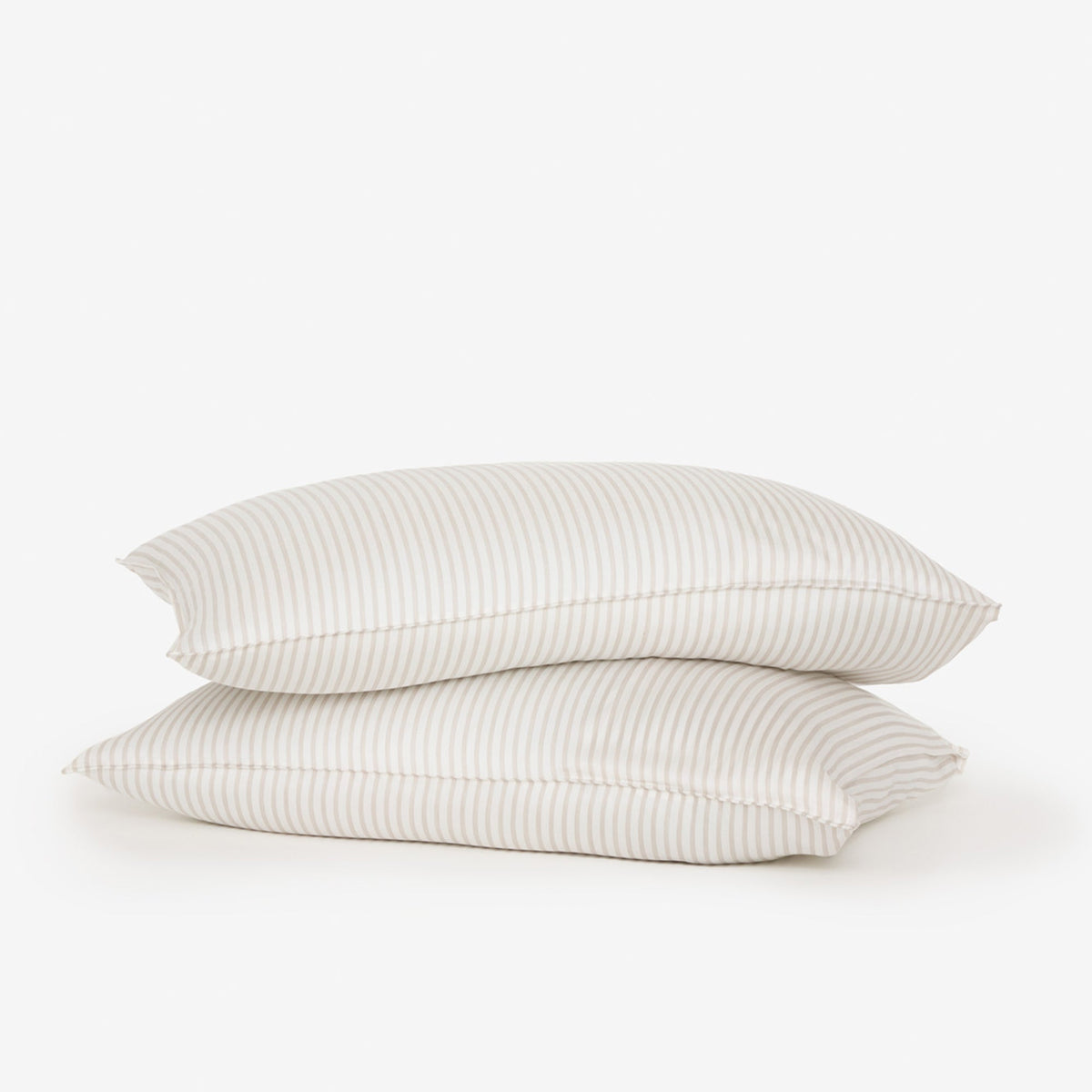 Breeze Pillowcases - Gray Stripe