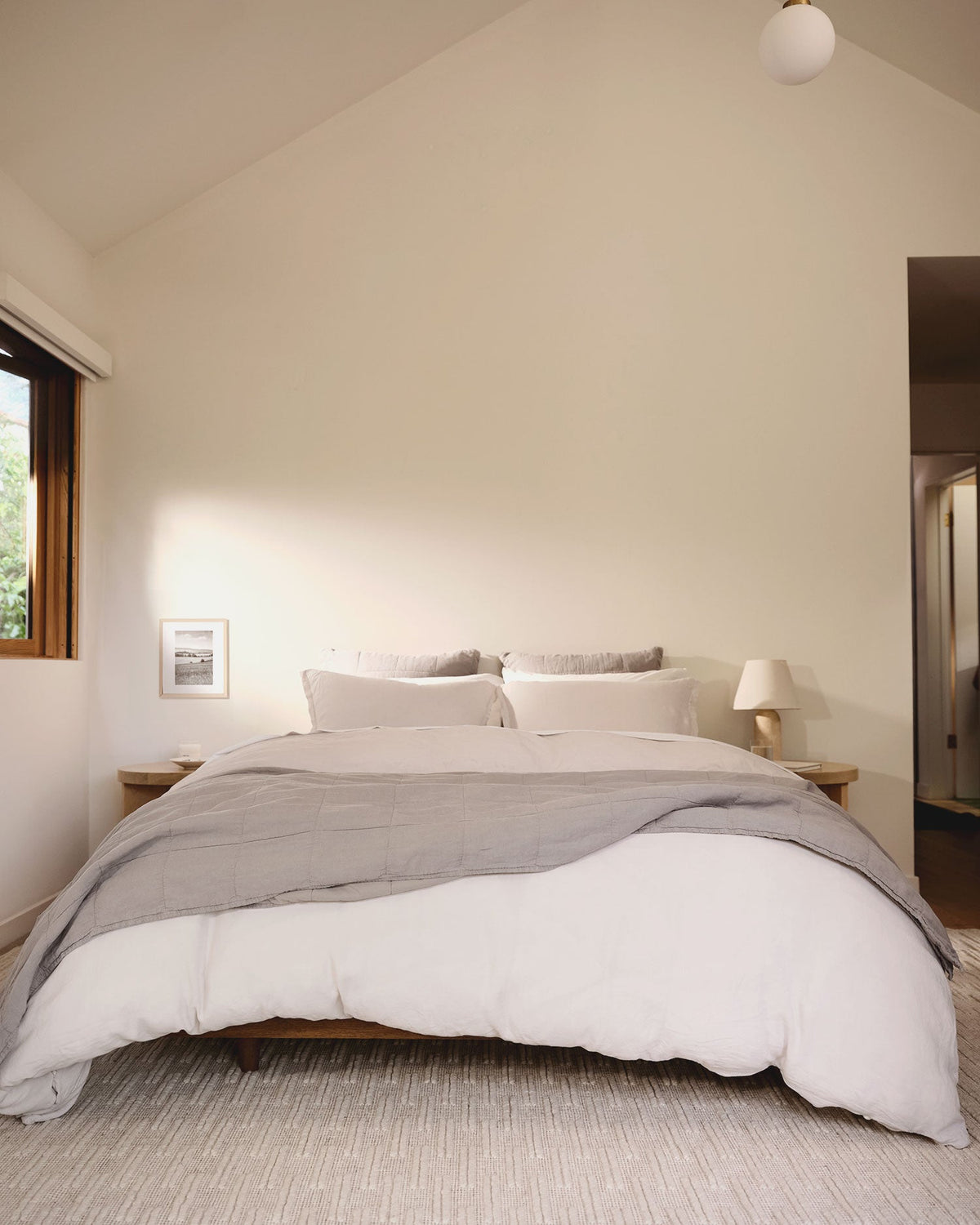 Linen Sham Set (Dove) - Image 2