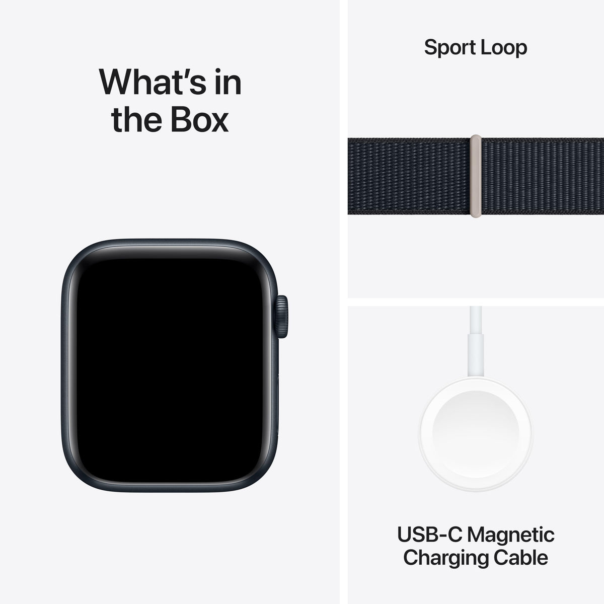 Apple Watch SE 2nd Generation (GPS + Cellular) 44mm Midnight Aluminum Case with Midnight Sport Loop - Image 6