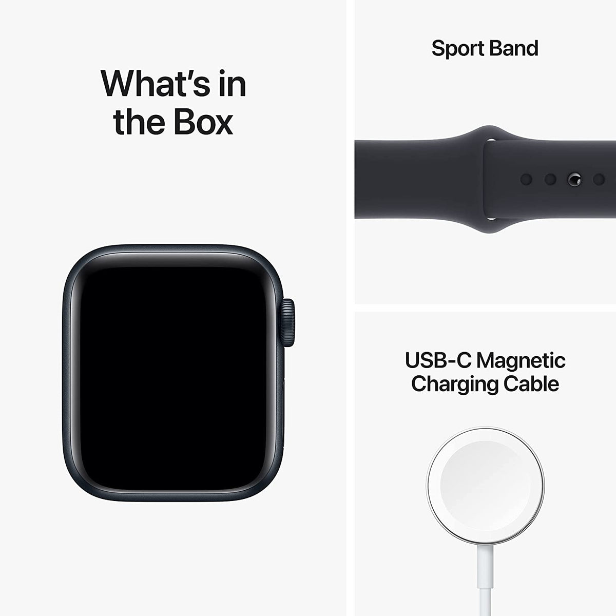 Apple Watch SE 2nd Generation (GPS+Cellular) 44mm Aluminum Case with Midnight Sport Band - M/L - Image 4