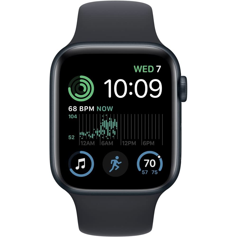 Apple Watch SE 2nd Generation (GPS+Cellular) 40mm Aluminum Case with Midnight Sport Band - S/M - Image 2