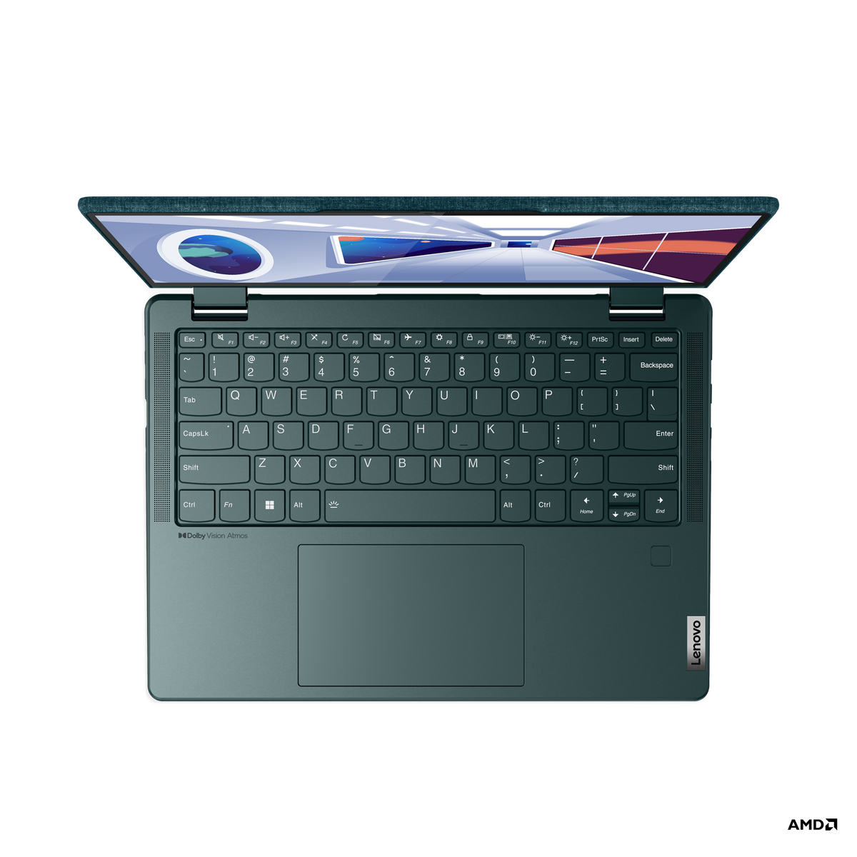 Lenovo Yoga 6 13ABR8 – 13.3" FHD+ Touch 2-in-1 – AMD Ryzen 5 7530U – 8GB RAM – 512GB SSD – Dark Teal - Image 2