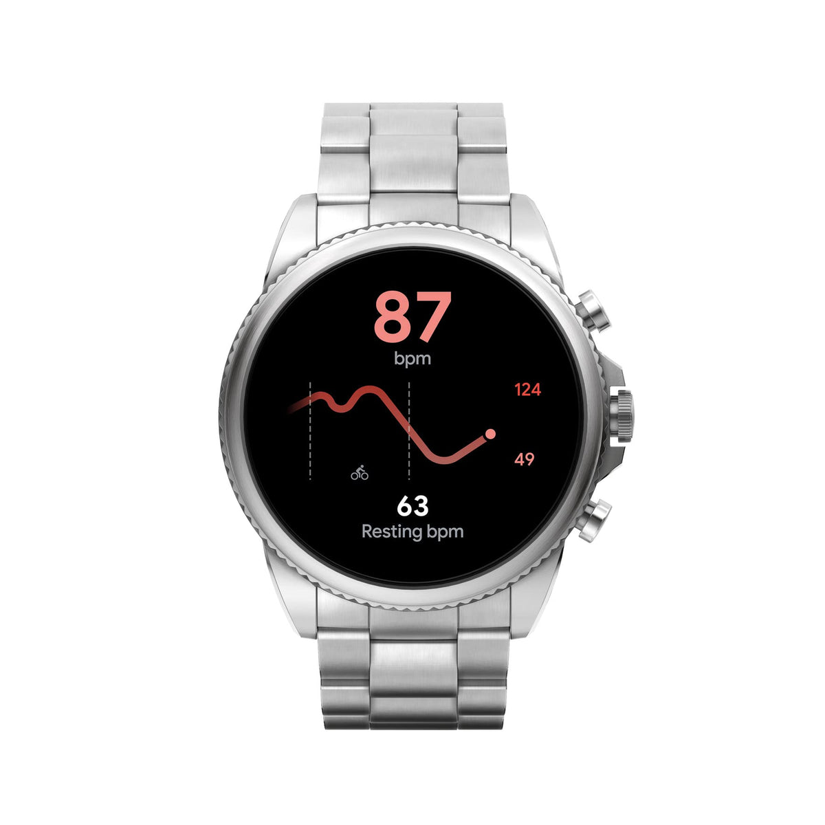 Fossil Gen 6 44mm Stainless Steel Smartwatch w/ Stainless Steel Band - FTW4060V - Image 6