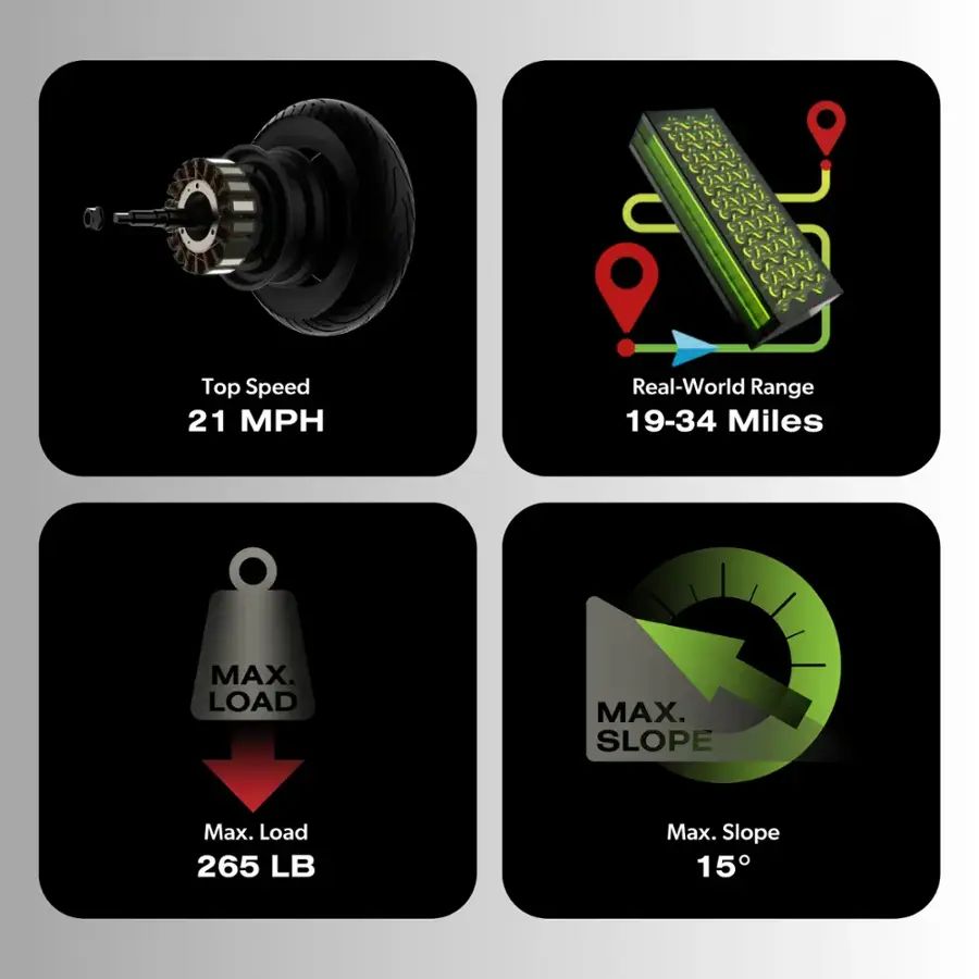 Apollo - Air Premium Electric Scooter w/43 mi Max Range & 21 mph Max Speed - Space Gray - Image 11