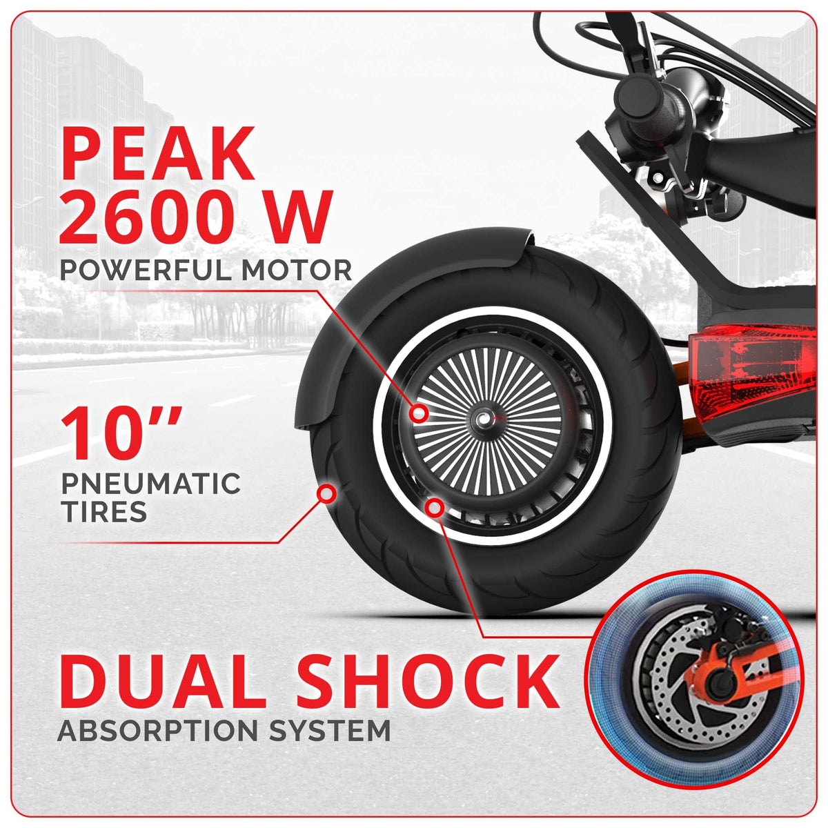 INOKIM - Oxo Super Scooter w/68 miles Max Operating Range & 40 Mph Max Speed - Black - Image 2
