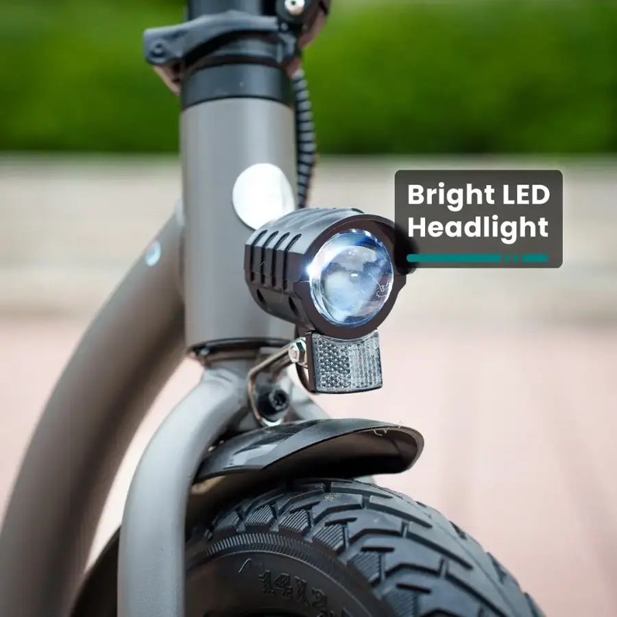GoTrax - FLEX VOYAGER Electric Scooter w/15mi Operating Range & 15.5mph Max Speed - Gray - Good Condition - Image 9