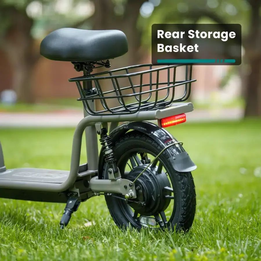 GoTrax - FLEX VOYAGER Electric Scooter w/15mi Operating Range & 15.5mph Max Speed - Gray - Good Condition - Image 11