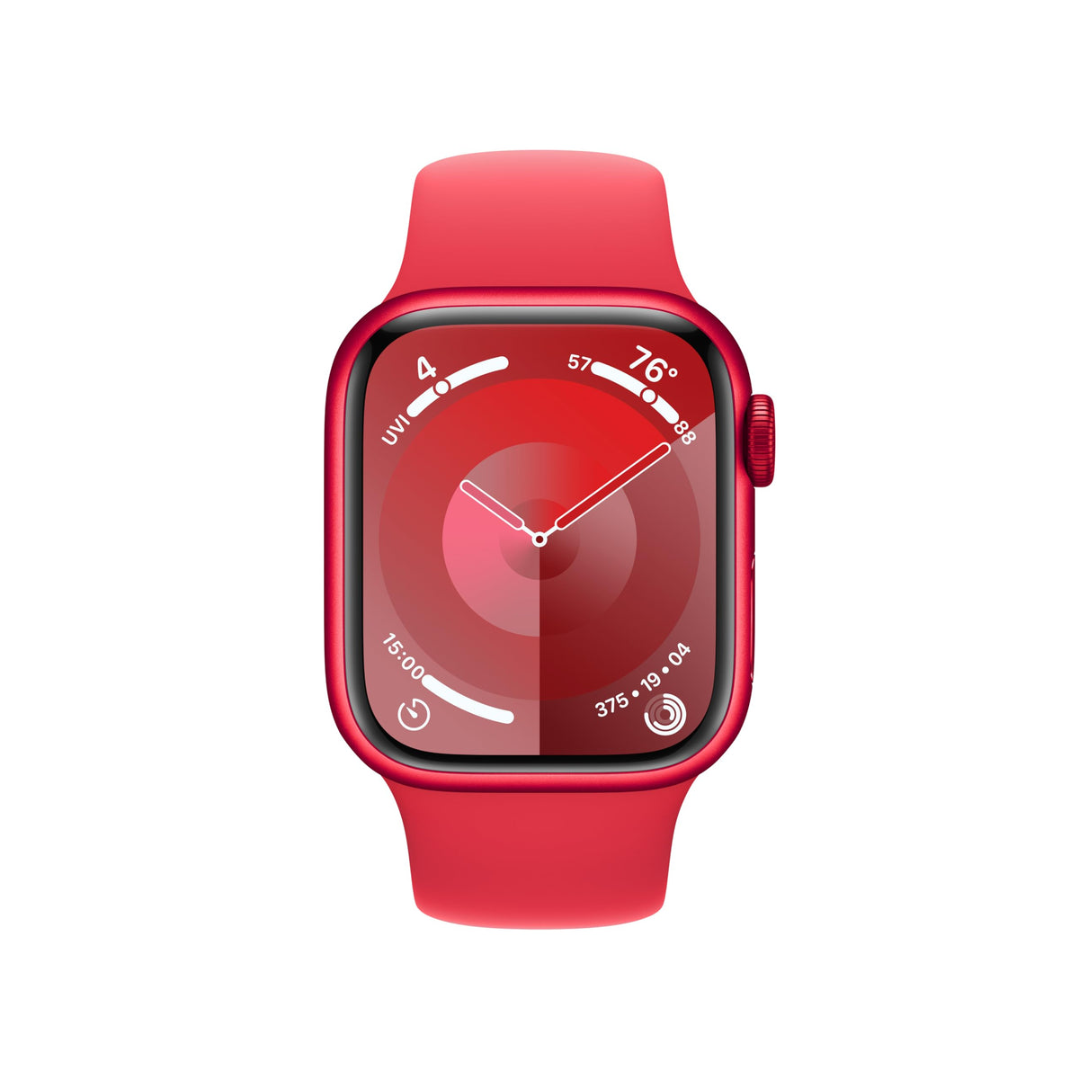 Apple Watch Series 9 GPS + Cellular 41mm Red Aluminum Case with Sports Band - S/M - MRY63LW/A - Image 2