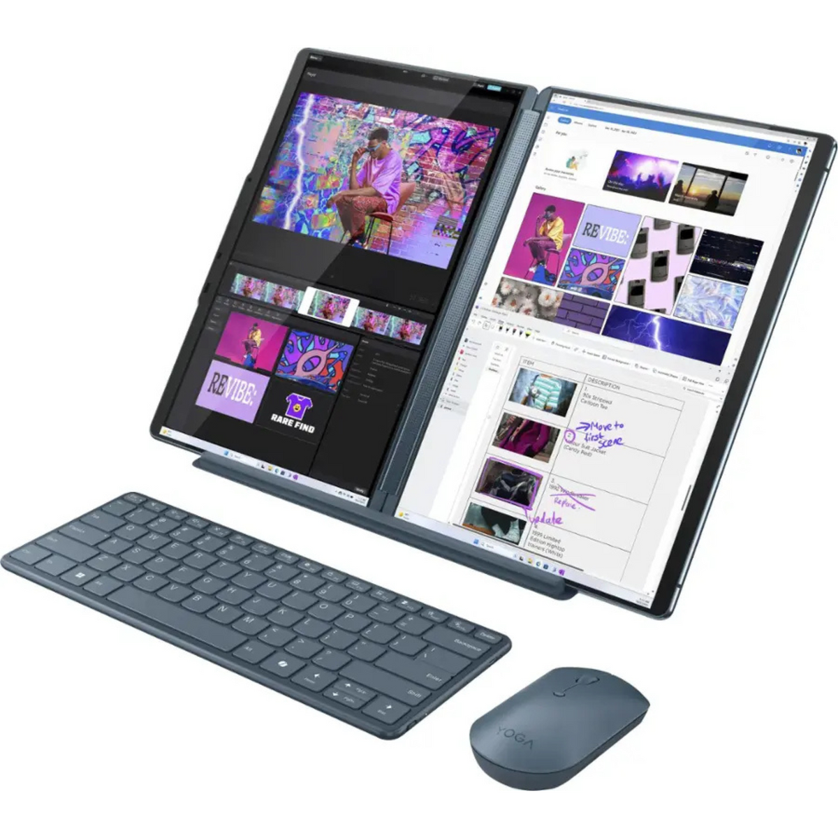 Lenovo Yoga Book 9 13IMU9 - 2.8K Touch - Ultra7-155U - 16GB RAM - 1TB SSD - Blue-with All Accessories - Image 3