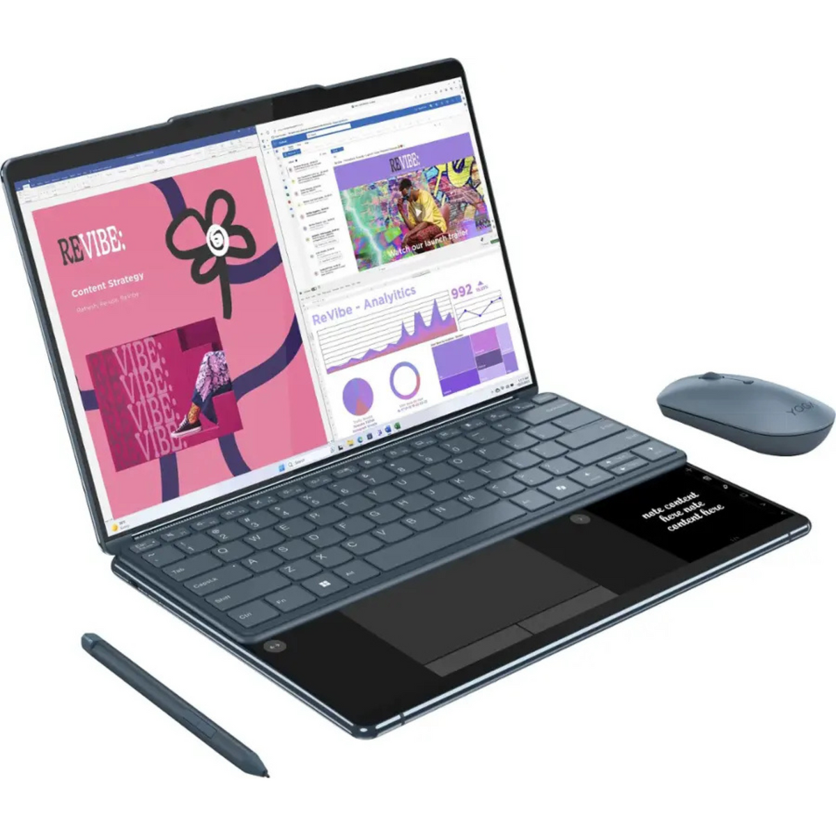 Lenovo Yoga Book 9 13IMU9 - 2.8K Touch - Ultra7-155U - 16GB RAM - 1TB SSD - Blue-with All Accessories - Image 2