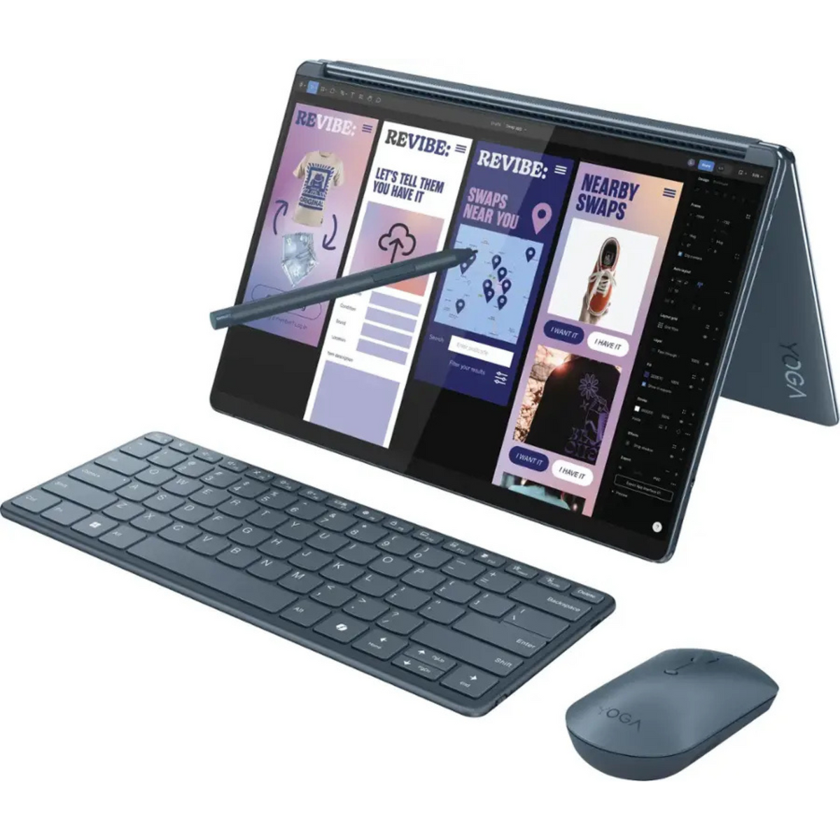 Lenovo Yoga Book 9 13IMU9 - 2.8K Touch - Ultra7-155U - 16GB RAM - 1TB SSD - Blue-with All Accessories - Image 5