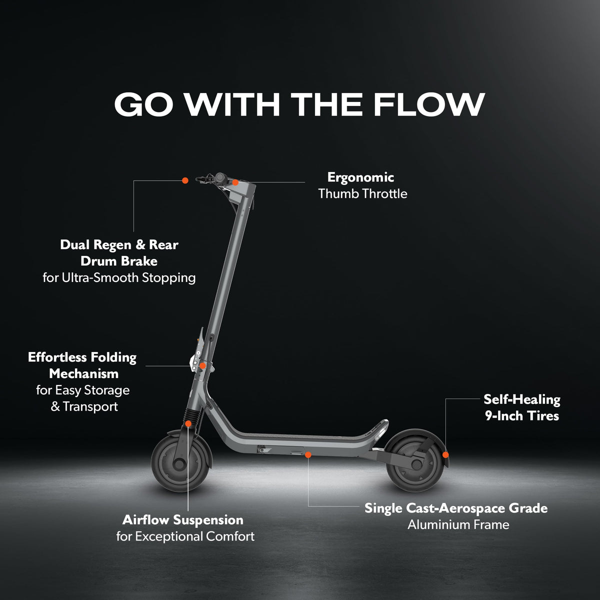 Apollo - Go Premium Dual-Motor Electric Scooter w/40 mi Max Operating Range & 28 mph Max Speed - Excellent - Image 5