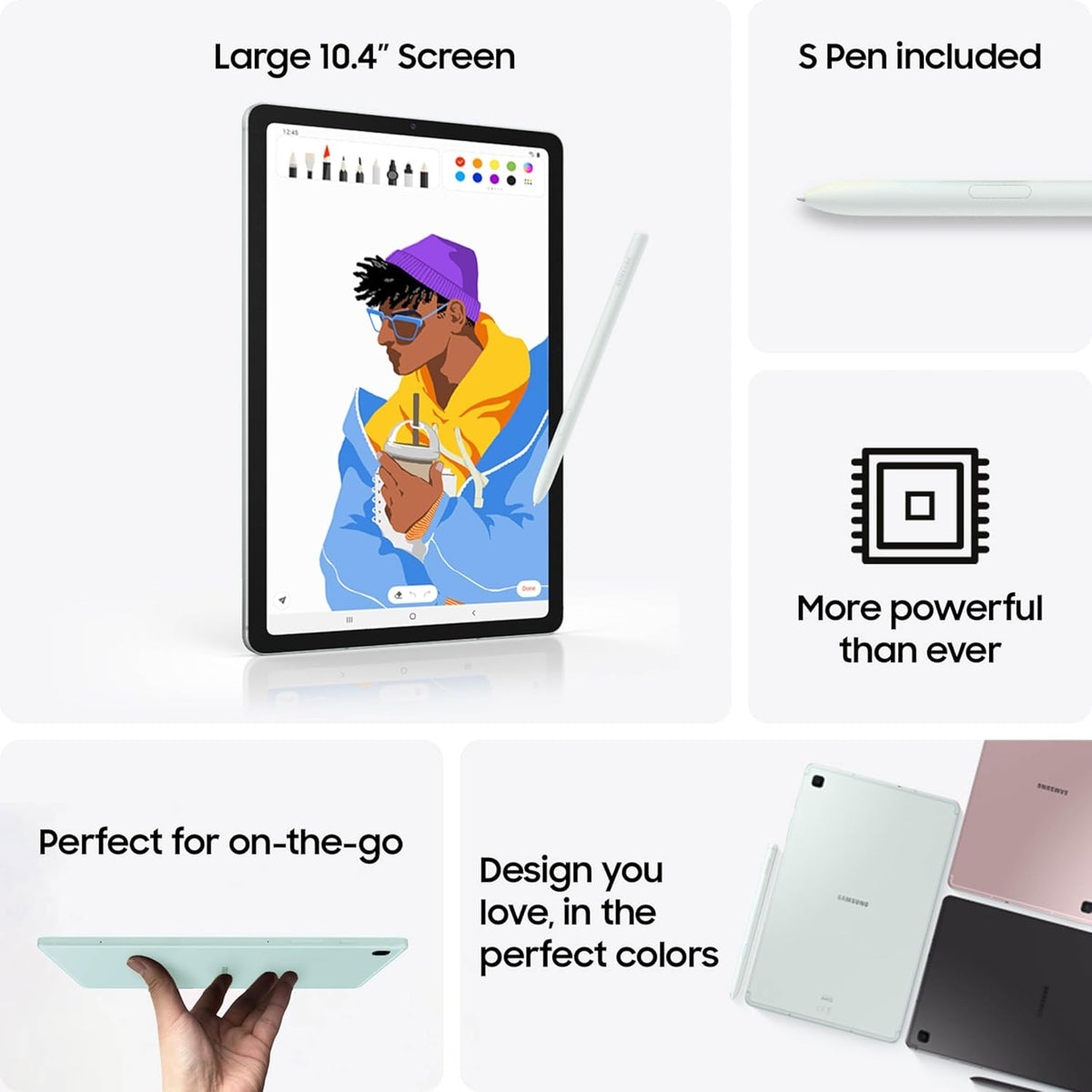 Samsung Galaxy Tab S6 Lite (2024) 10.4 Wi-Fi - 64GB - Chiffon Pink - SM-P620NZIAXAR - Image 3