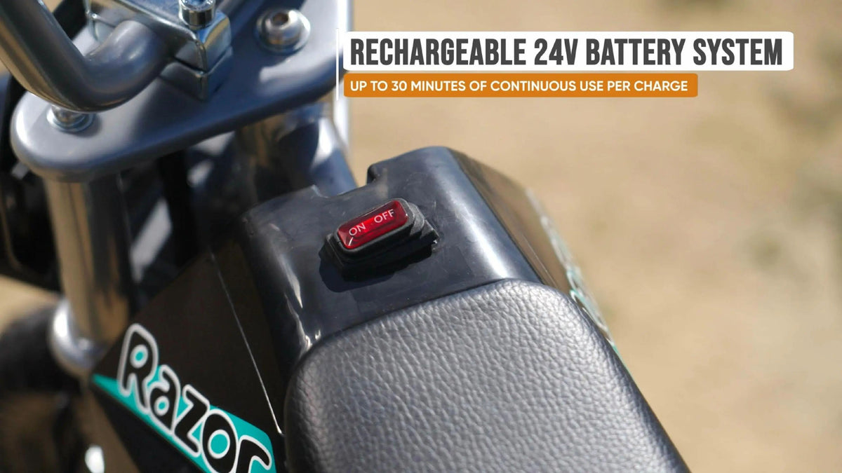 Razor - Dirt Rocket MX350 w/ 7 miles Max Operating Range and 14 mph Max Speed - Teal/Black - 15128045 - Image 6
