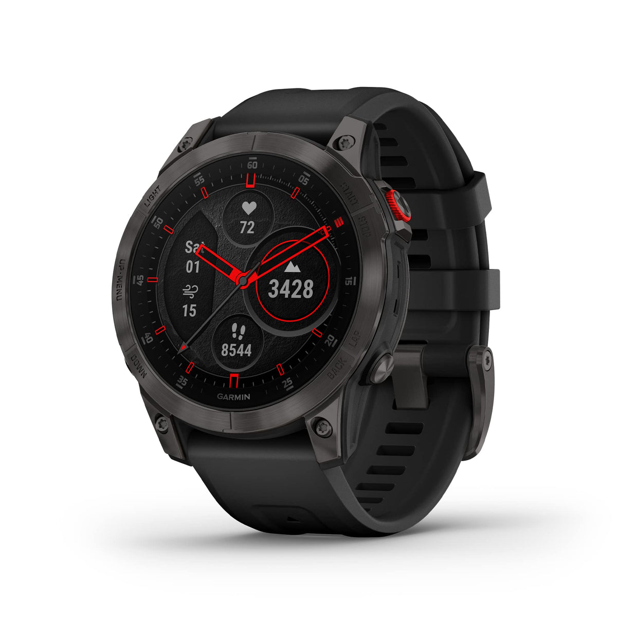 Garmin epix (Gen 2) GPS Smartwatch – 47mm – Fiber-Reinforced Polymer with Titanium Bezel – 010-02582-10 - Image 2