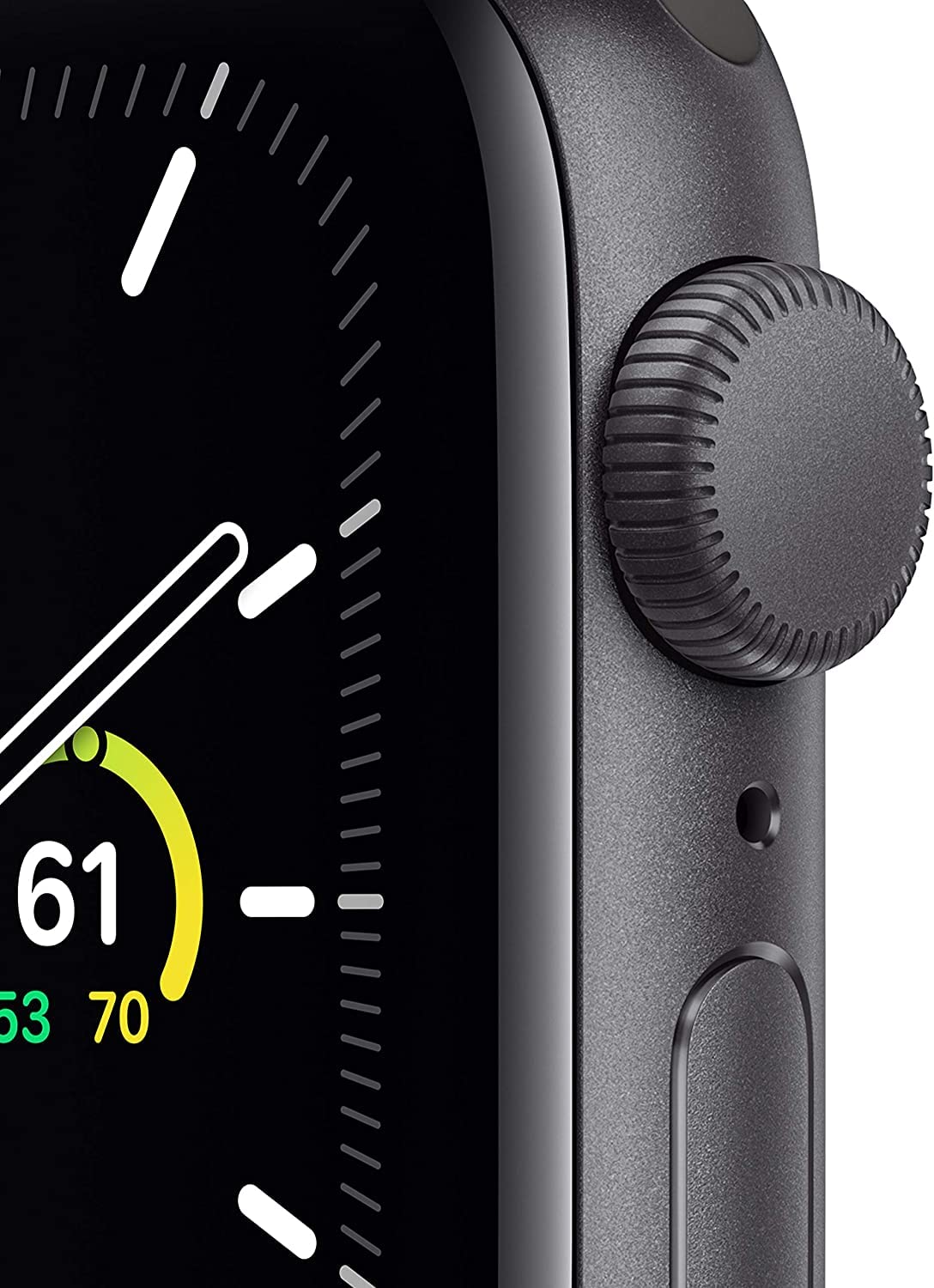 Apple Watch SE (1st Generation) (GPS) – 40mm – Space Gray Aluminum Case with Black Sport Band – MYDP2LL/A - Image 2