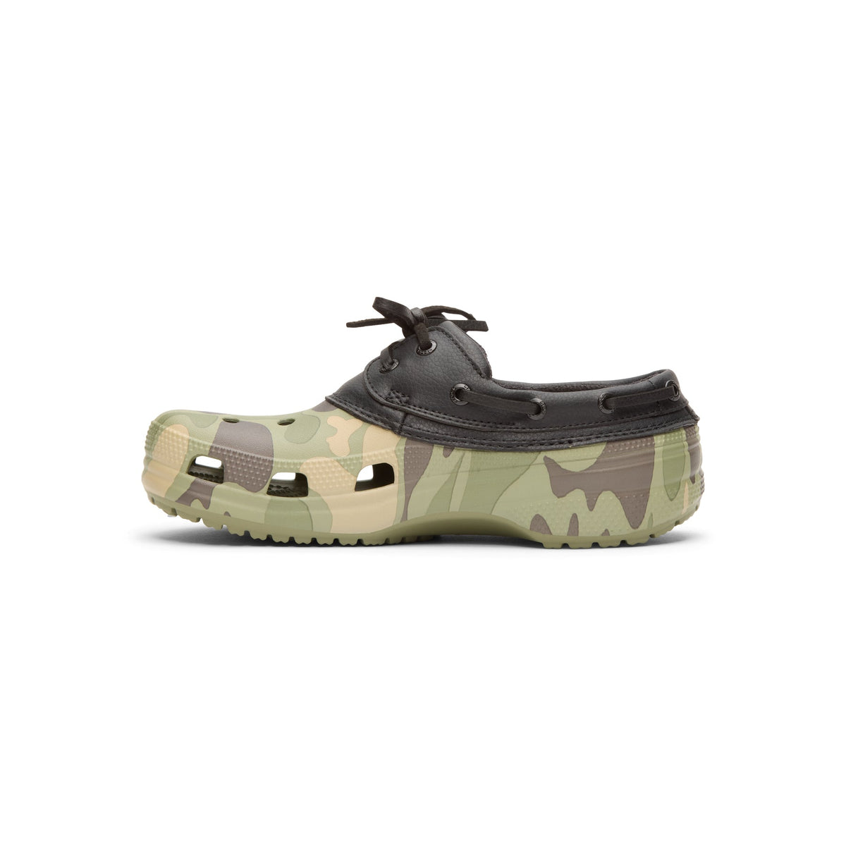 Crocs Classic Duck Camo Boat Shoe (Black/Cargo) - Image 2