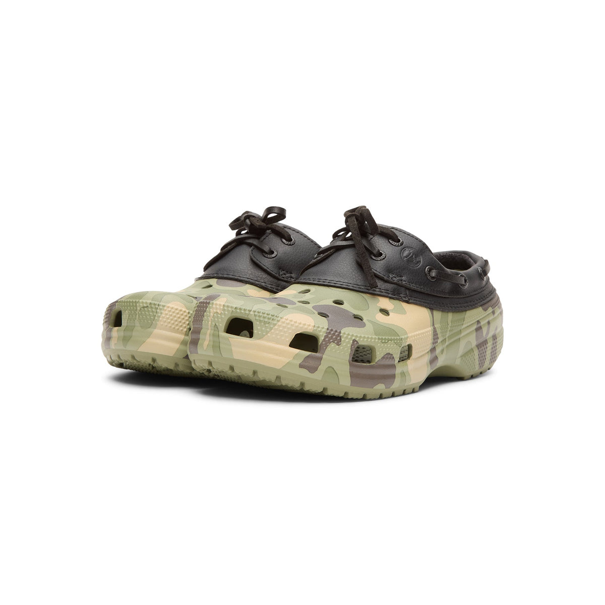 Crocs Classic Duck Camo Boat Shoe (Black/Cargo) - Image 3