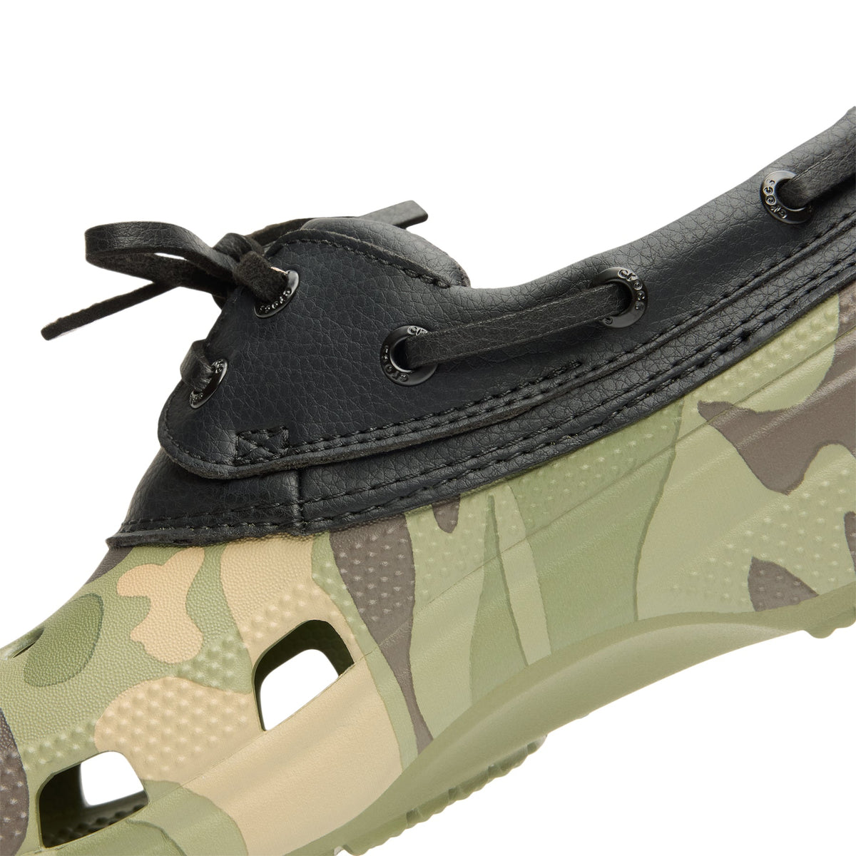 Crocs Classic Duck Camo Boat Shoe (Black/Cargo) - Image 8