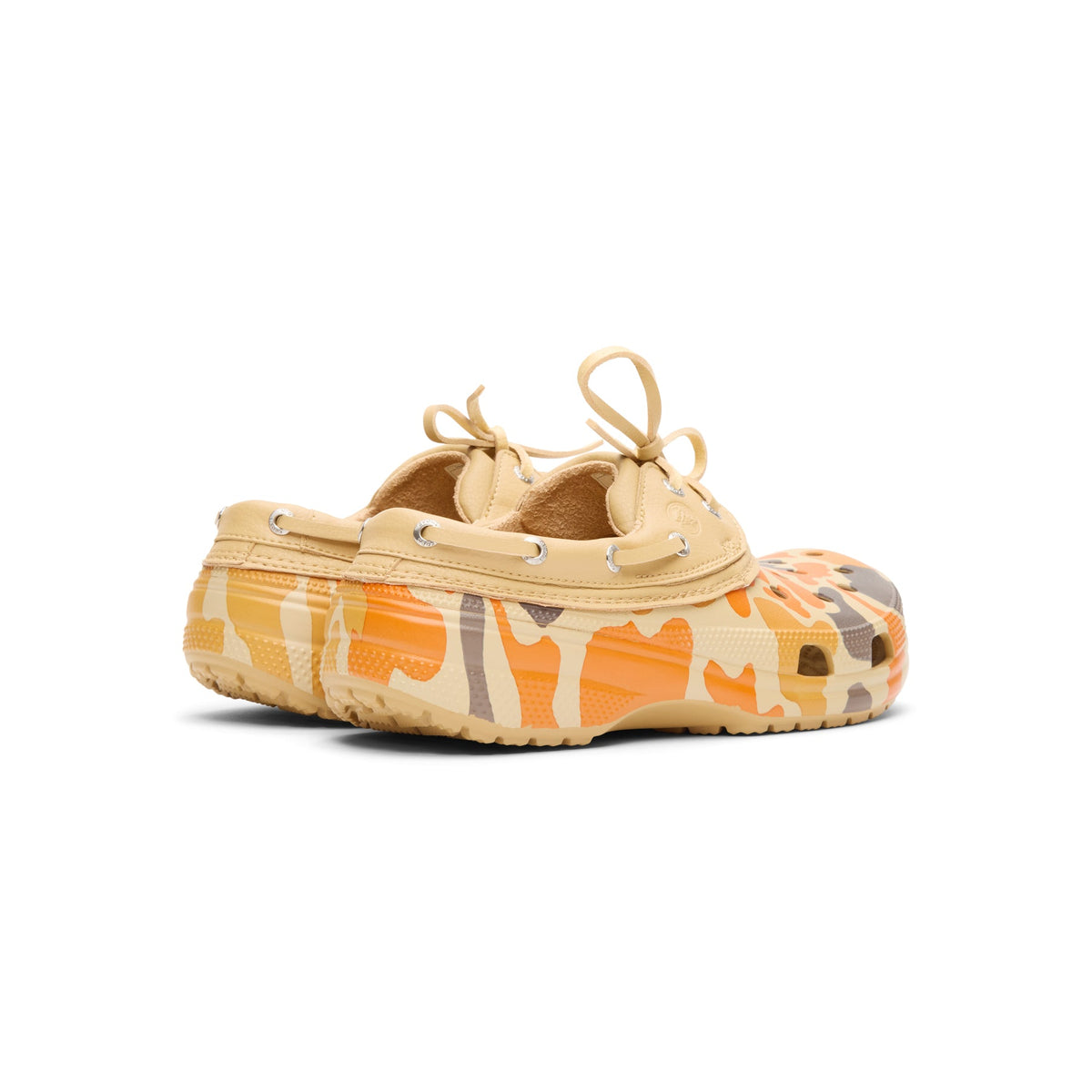 Crocs Classic Duck Camo Boat Shoe (Tan/Shocking Orange) - Image 4