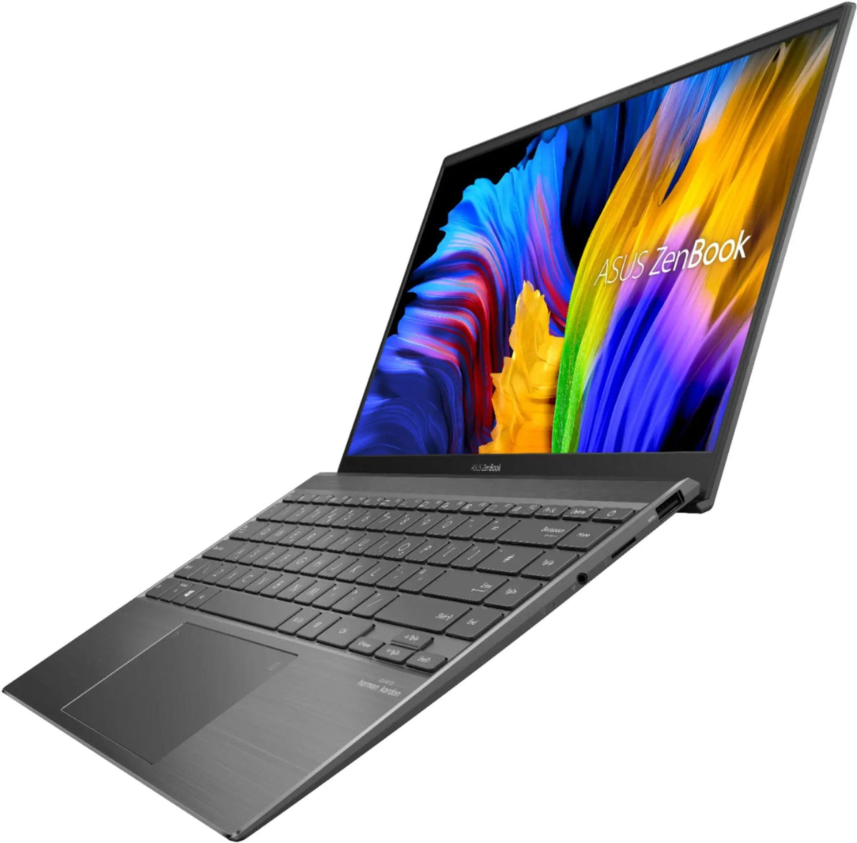 ASUS ZenBook – 14" FHD Touch – AMD Ryzen 5 5500U – 8GB RAM – NVIDIA GeForce MX450 – 1TB SSD – Silver – Q408UG - Image 4