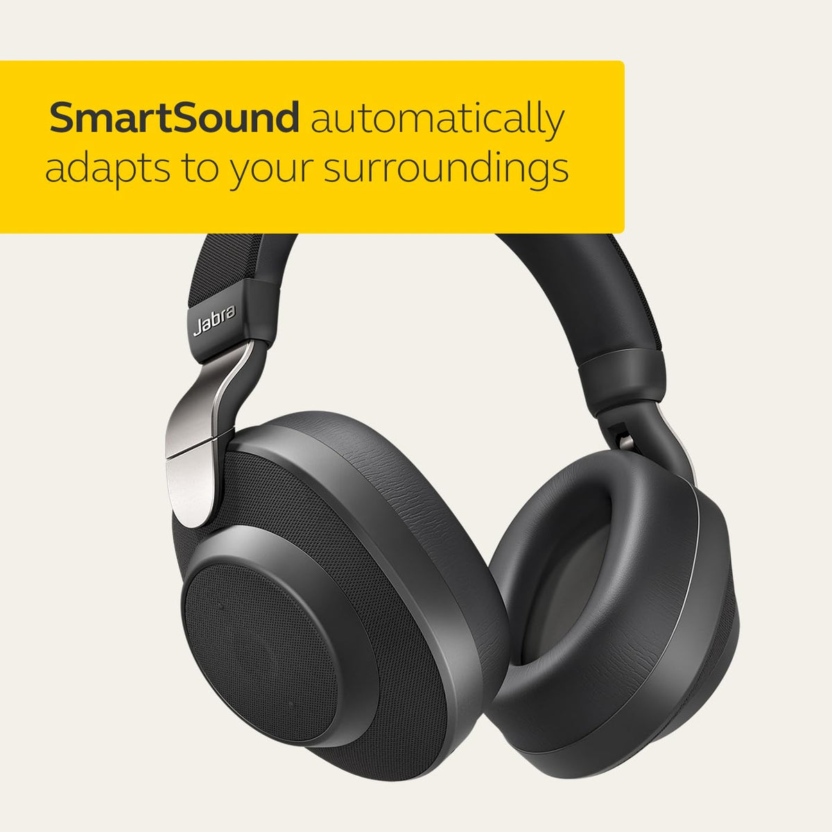 Jabra Elite 85h Wireless Noise Cancelling Over-the-Ear Headphones – Titanium Black – 100-99030000-02 - Image 2