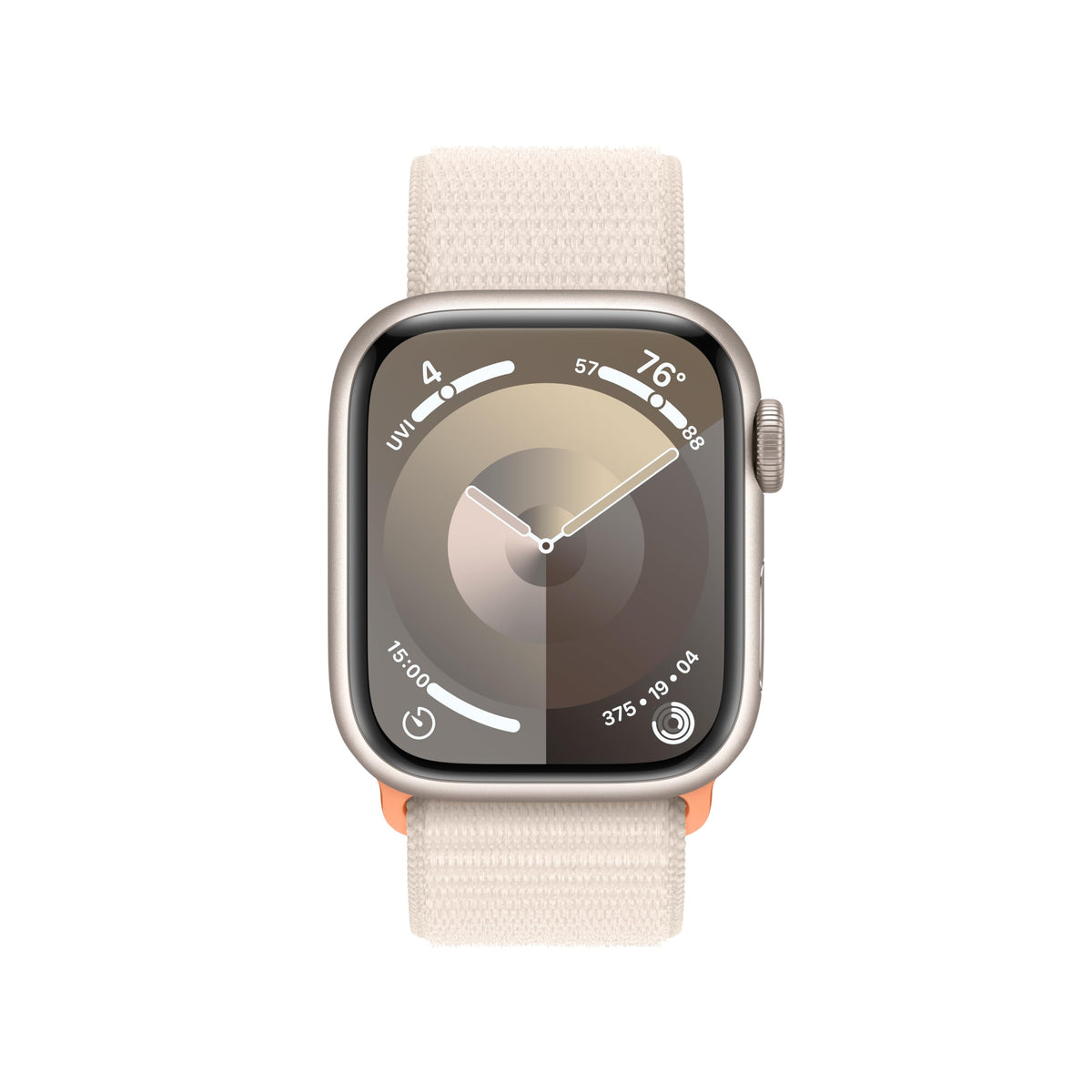 Apple - Watch Series 9 GPS + Cellular 41mm Starlight Aluminum Case with Starlight Sport Loop - MRHQ3LW/A - Image 2