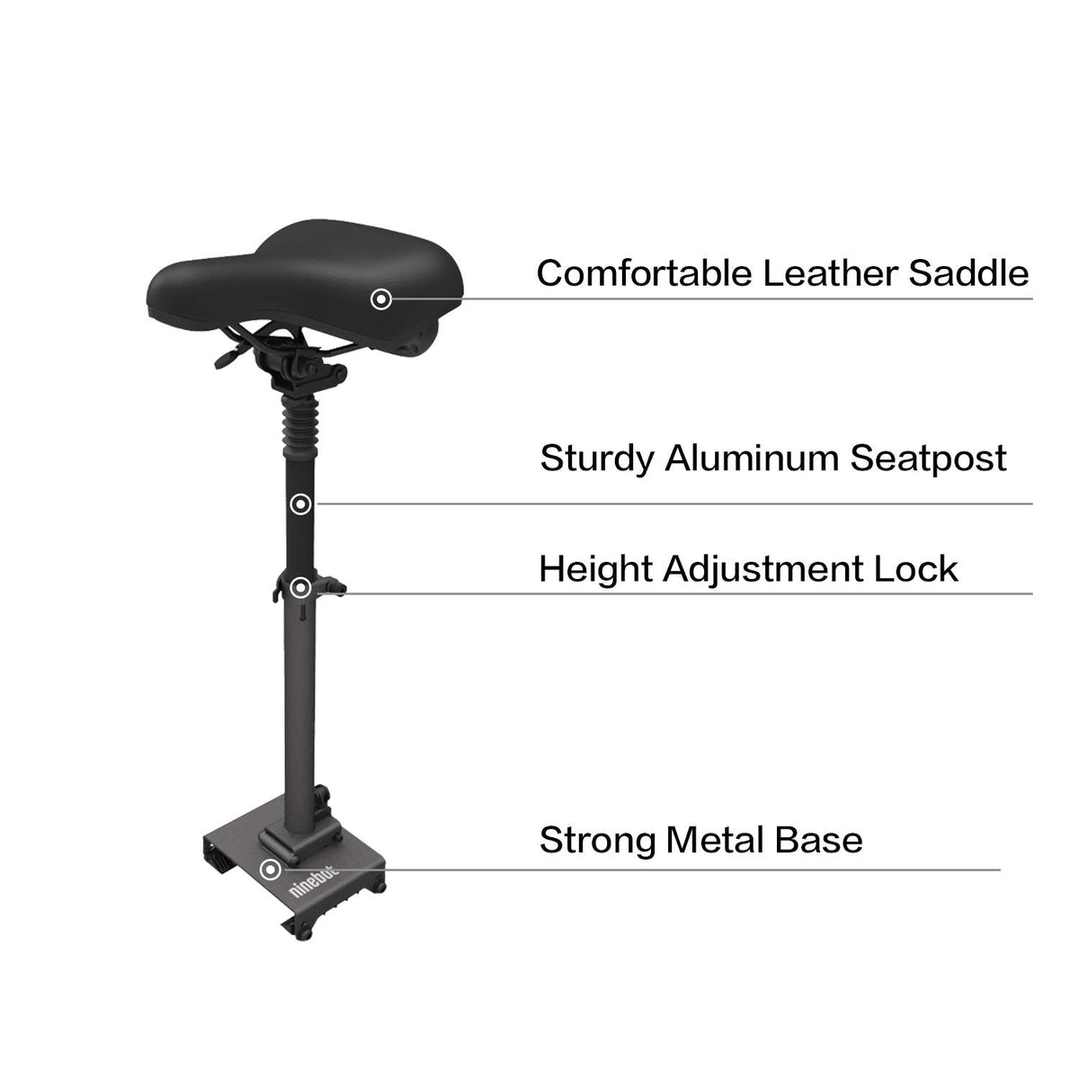 Segway - KickScooter Seat for G30 Max & Max G30LP - Black - AB.00.0011.93 - Image 7