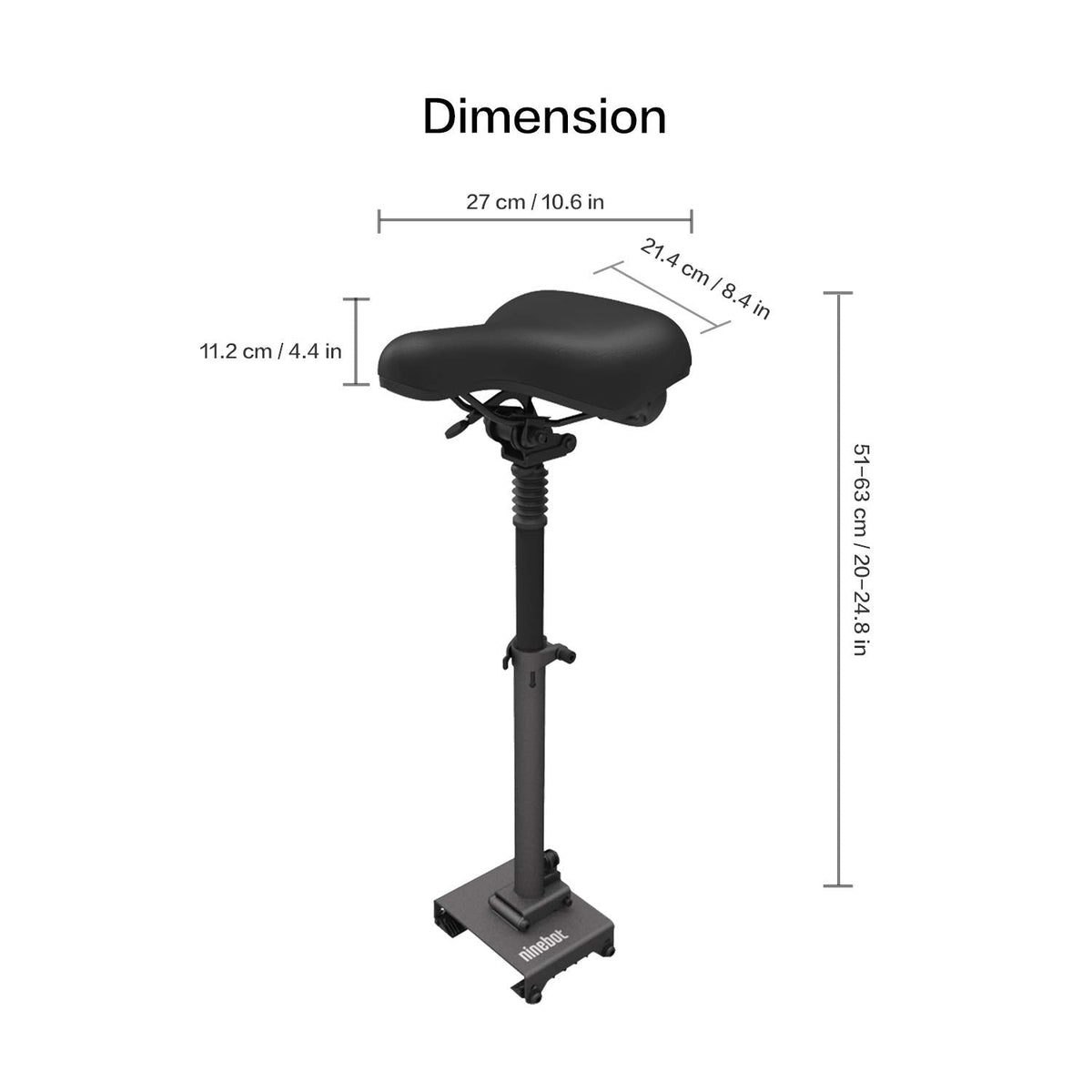 Segway - KickScooter Seat for G30 Max & Max G30LP - Black - AB.00.0011.93 - Image 9