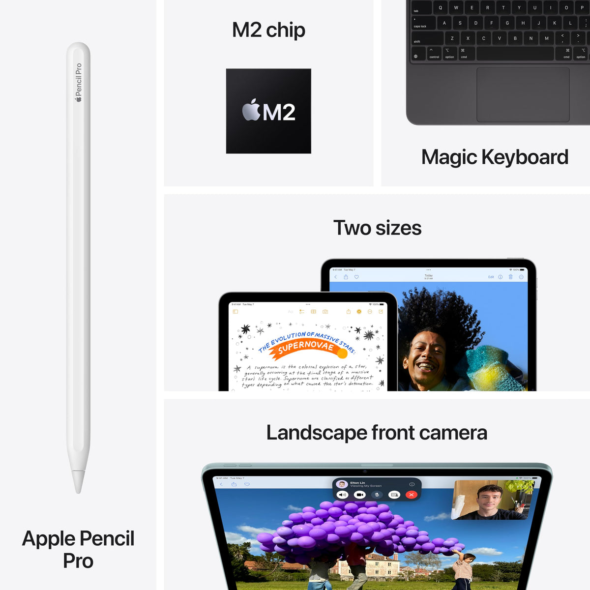 Apple iPad Air 11 (2024) M2 Chip WiFi - 128GB - Blue - MUWD3LL/A - Image 6