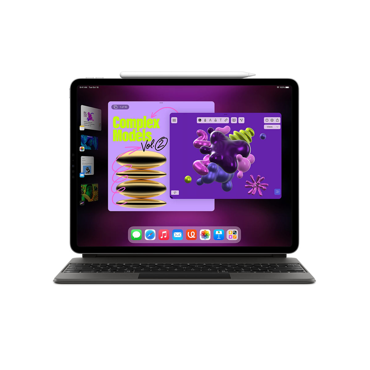 Apple – 12.9″ iPad Pro (6th Gen, 2022, Wi‑Fi + Cellular) – 1 TB – Silver – MP653LL/A - Unlocked - Image 4
