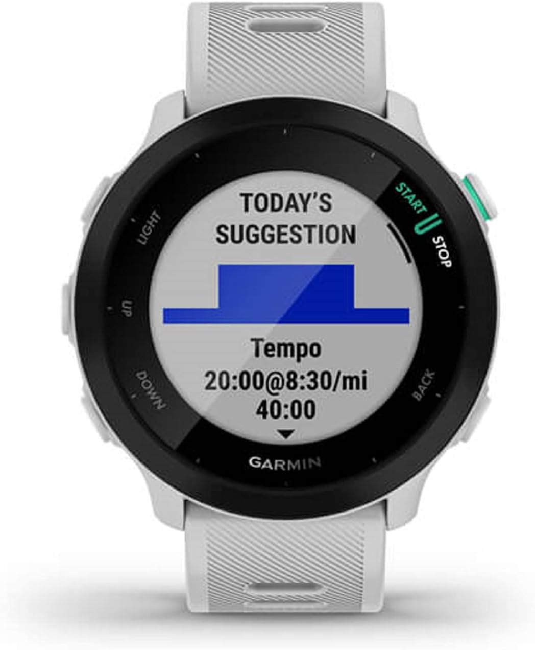 Garmin Forerunner 55, GPS Running Watch White - Image 2