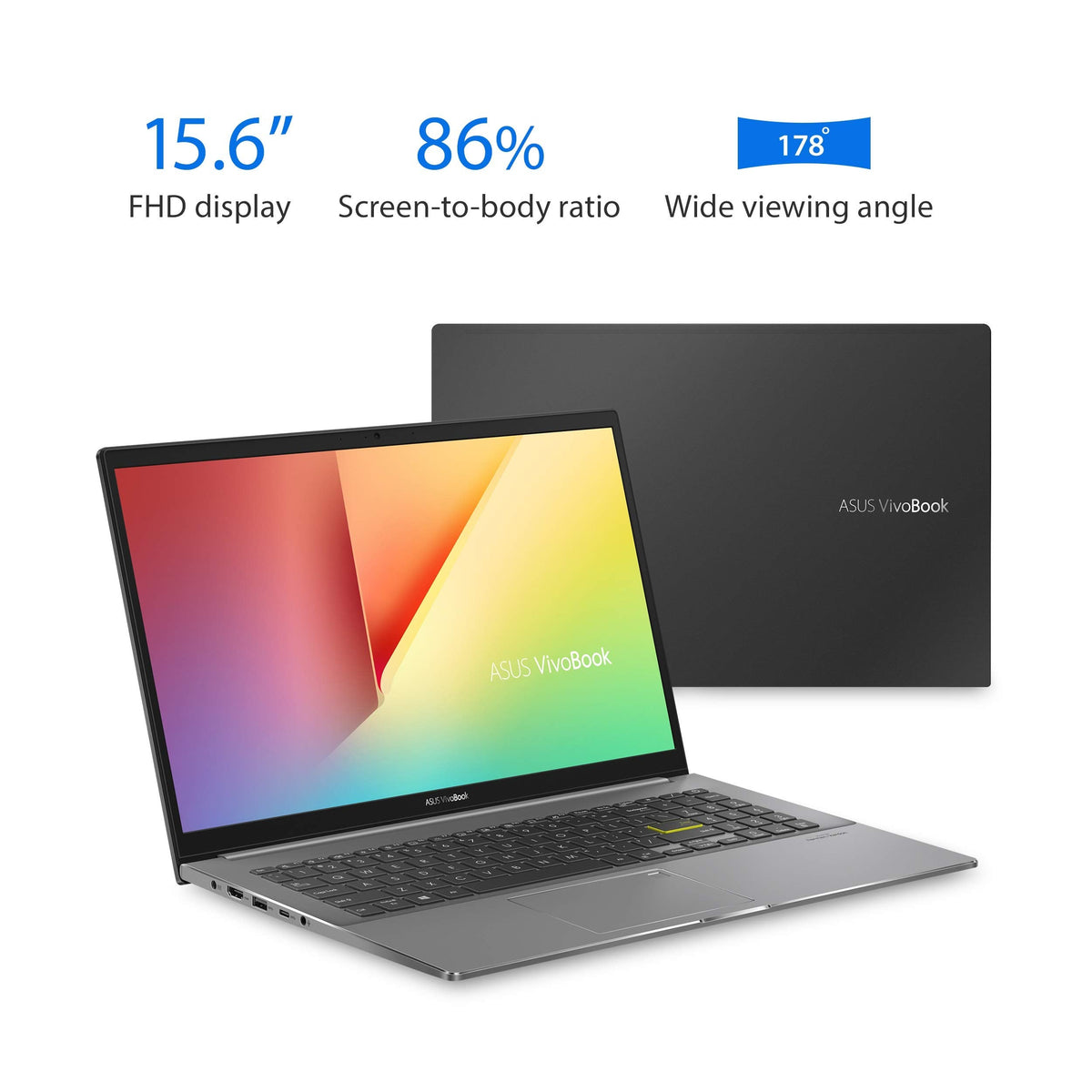 Asus VivoBook S15 S533EA-DH74 – 15.6″ FHD (1920×1080) – Intel Core i7-1165G7 – 16GB RAM – 512GB SSD – Indie - Image 2