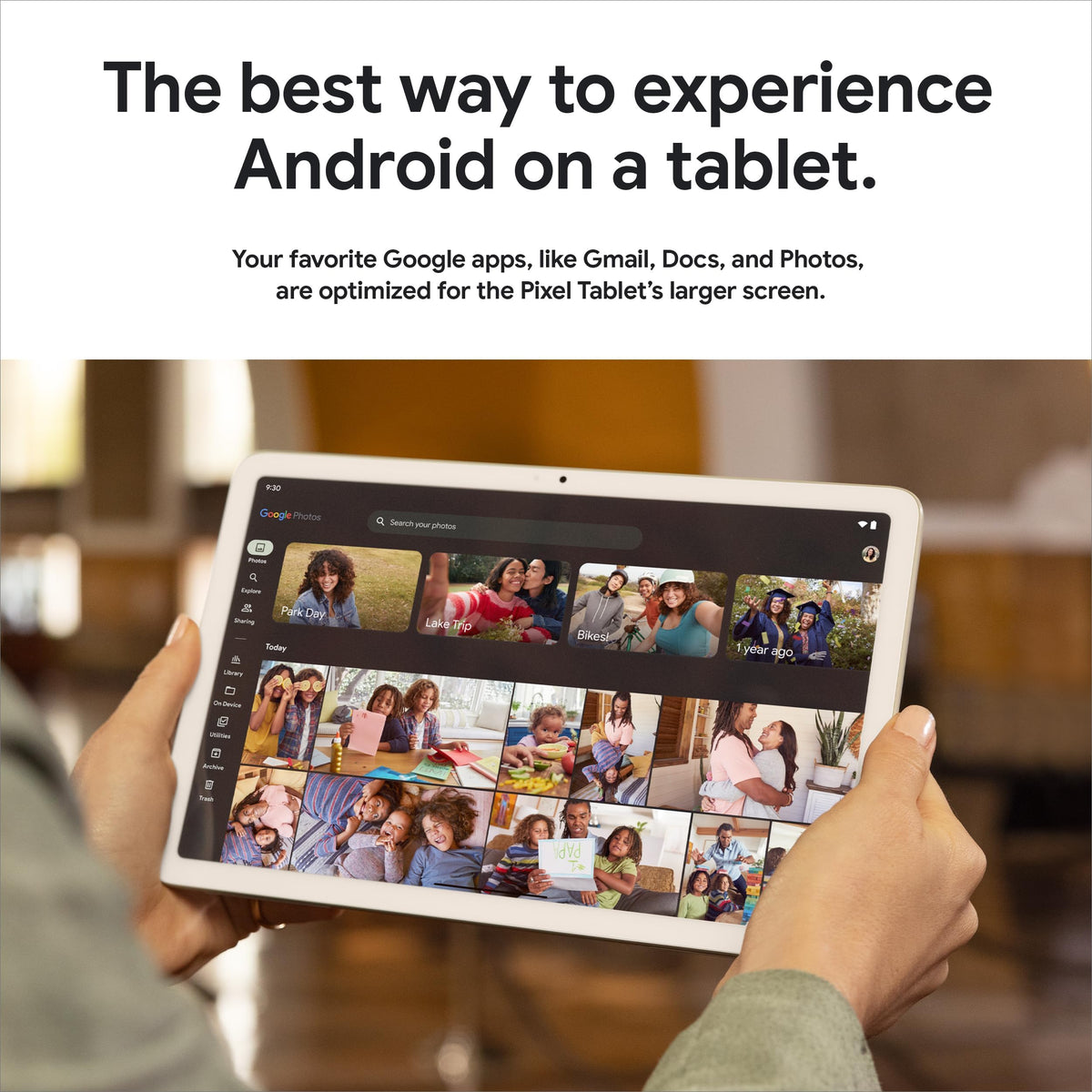 Google Pixel Tablet 11" - Wi-Fi - (Tablet Only) - 256GB - Hazel - GA04934-US - Image 3