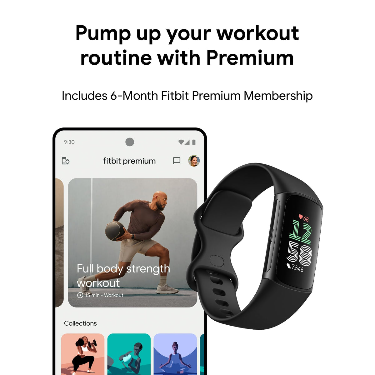 Fitbit - Charge 6 Advanced Fitness & Health Tracker - Obsidian - Image 7