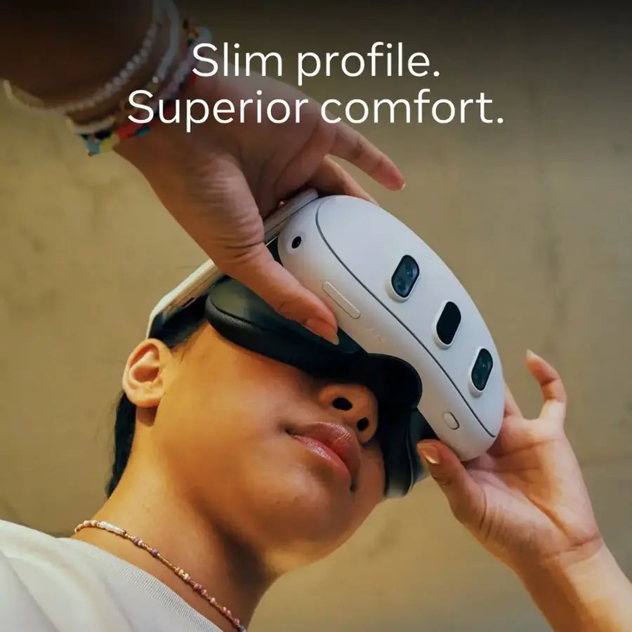 Meta Quest 3 512GB VR Headset - White + Batman Arkham Shadow & 3-Month Quest+ - Image 3
