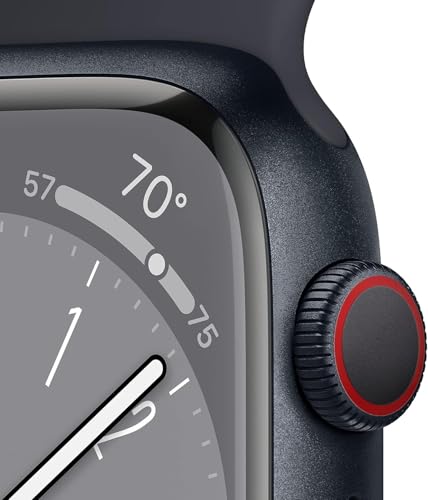 Apple Watch Series 9 (GPS + Cellular) 45mm Graphite Stainless Steel Case with Midnight Sport Band - Image 4