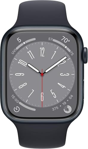 Apple Watch Series 9 (GPS + Cellular) 45mm Graphite Stainless Steel Case with Midnight Sport Band - Image 5