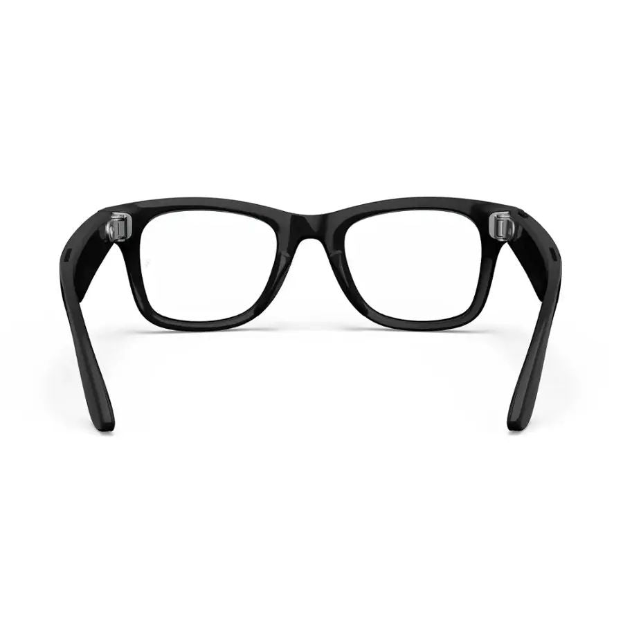 Ray-Ban Meta - Wayfarer glasses with Meta AI, Audio, Photo, Video Compatibility - Clear Lenses - Shinny Black - Image 4