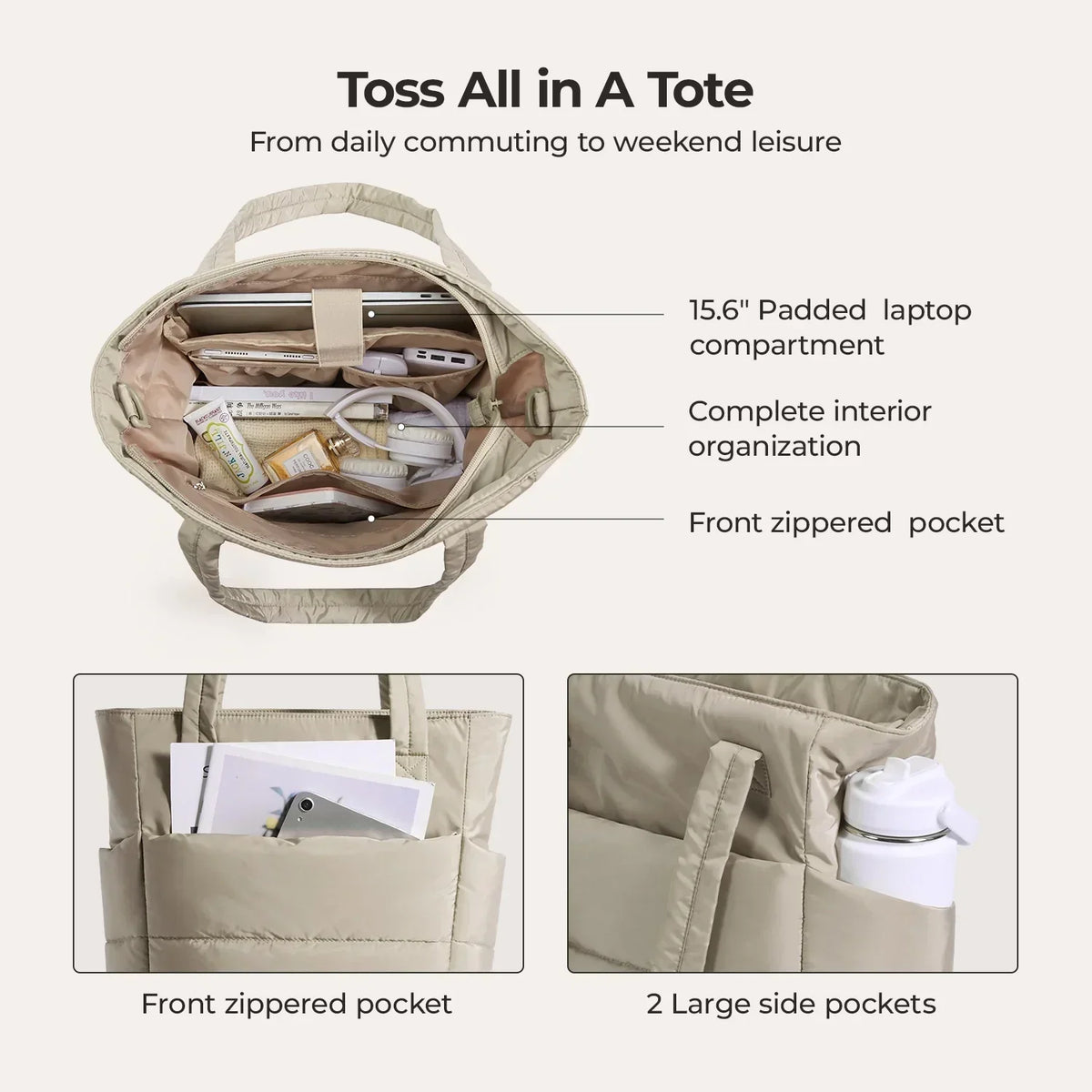 Bubble 21L Puffy Tote - Image 5