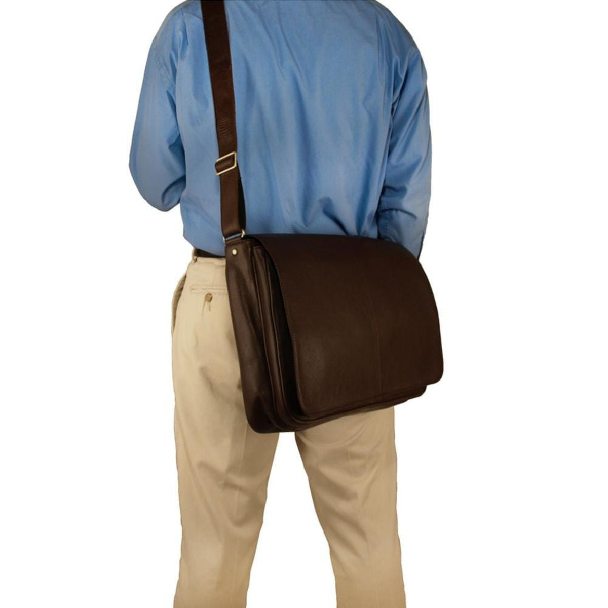 Yellowstone Leather Laptop Messenger Bag - Image 5