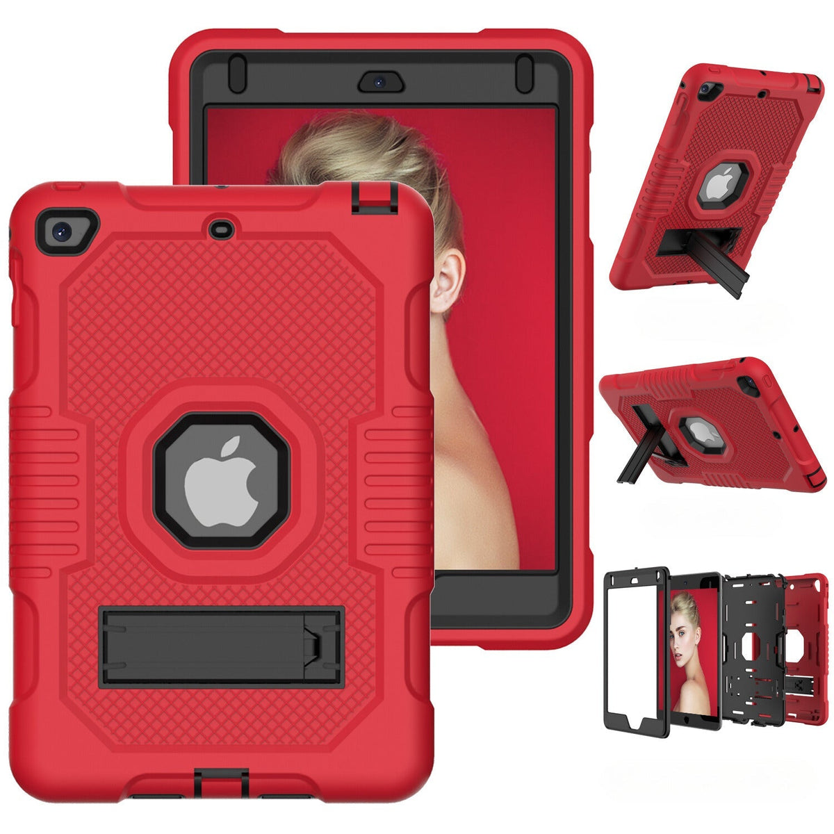 Protective Rugged iPad Case for (7.9-Inch, For iPad Mini 4 & 5) - Kickstand Included - Image 2