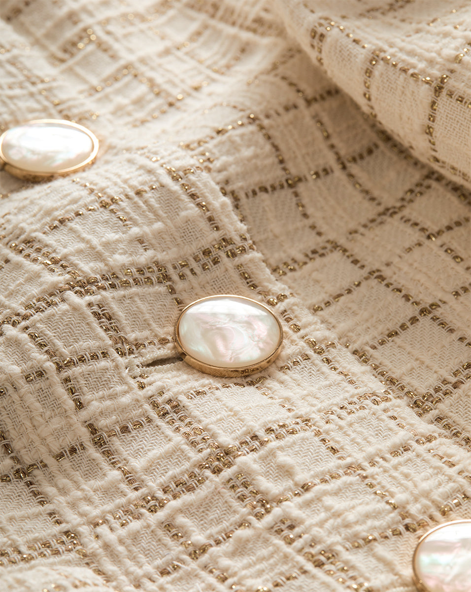 Andrea Metallic Tweed Jacket - Image 4