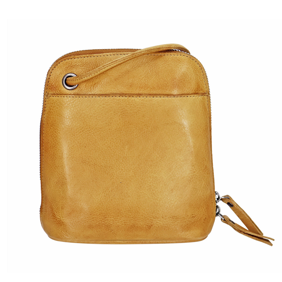 Lilly Leather Crossbody Bag - Camel