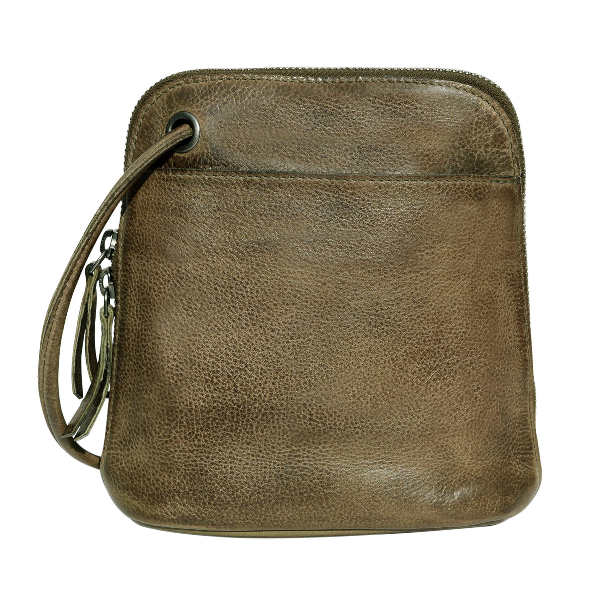 Lilly Leather Crossbody Bag - Moss