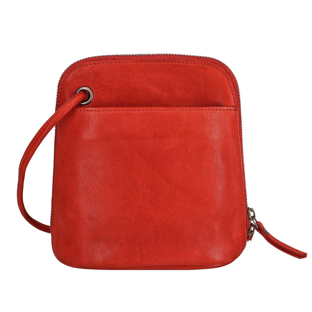 Lilly Leather Crossbody Bag - Red