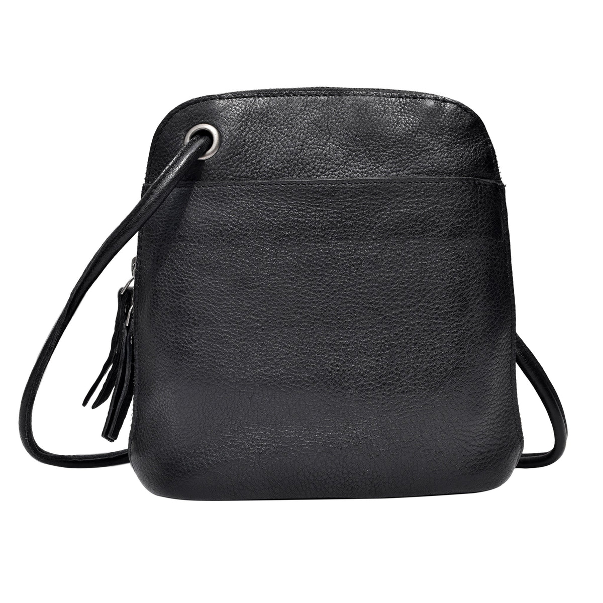 Lilly Leather Crossbody Bag - Black