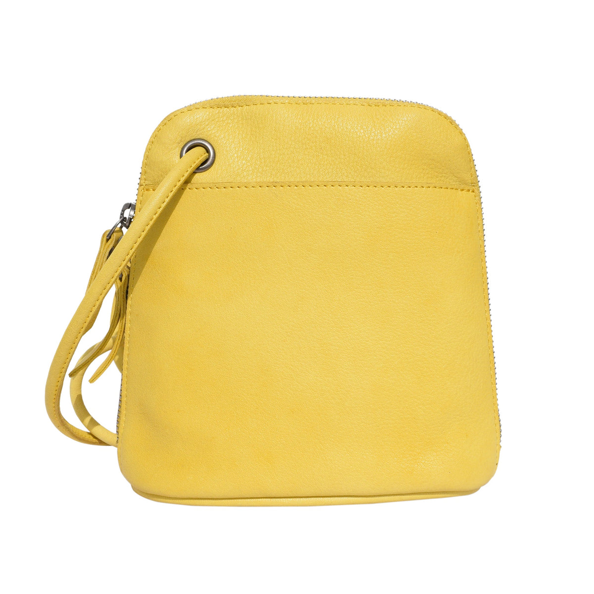 Lilly Leather Crossbody Bag - Lemon