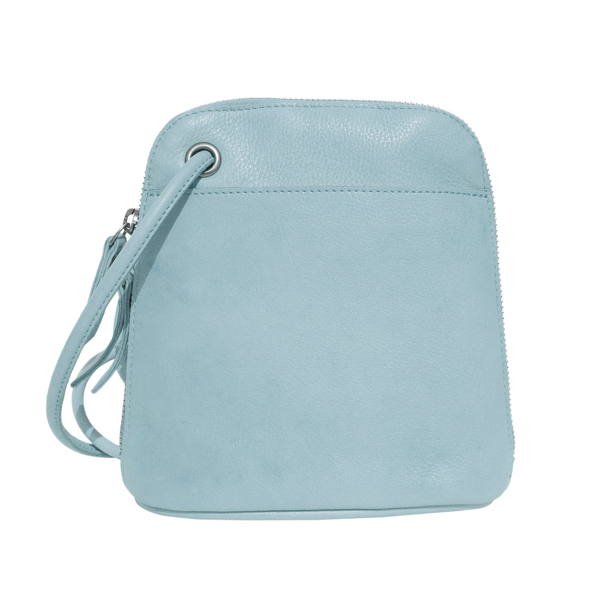 Lilly Leather Crossbody Bag - Sky Blue