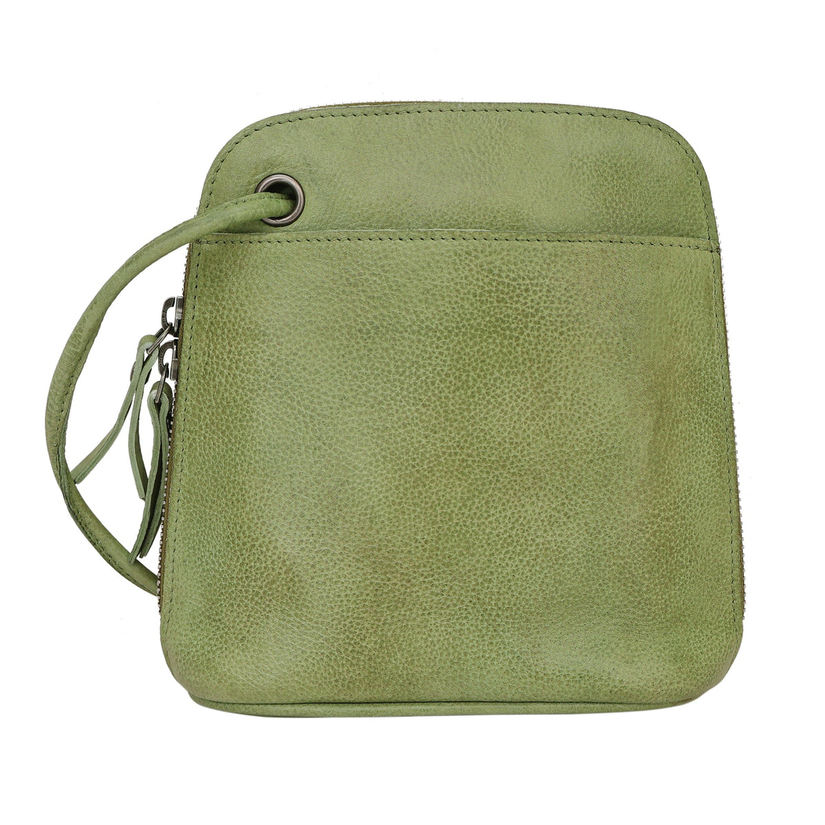 Lilly Leather Crossbody Bag - Grass